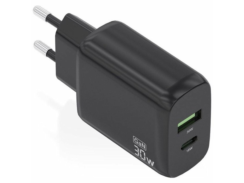 Зарядно за стена Aisens A110-0924 Черен 30 W