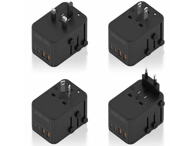 Зарядно за стена Aisens ASPS-2A2C08-BK 25 W Черен Зарядно за стена Aisens ASPS-2A2C08-BK 25 W Черен
