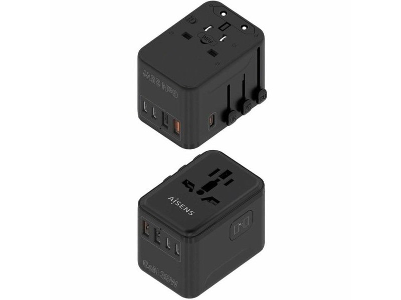Зарядно за стена Aisens ASPS-2A3C09-BK 35 W Черен