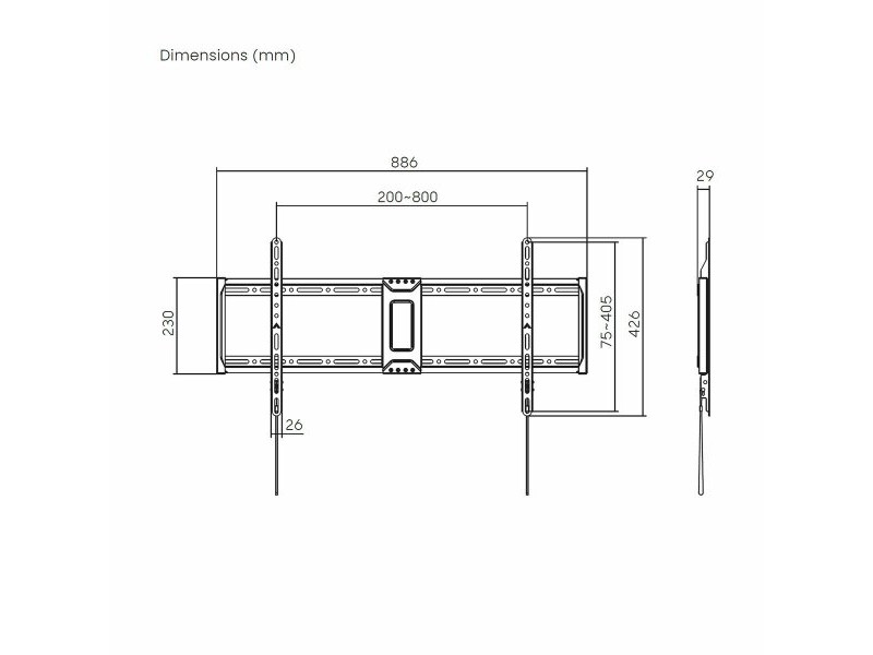 Поставка за телевизор Aisens WT100F-365 43