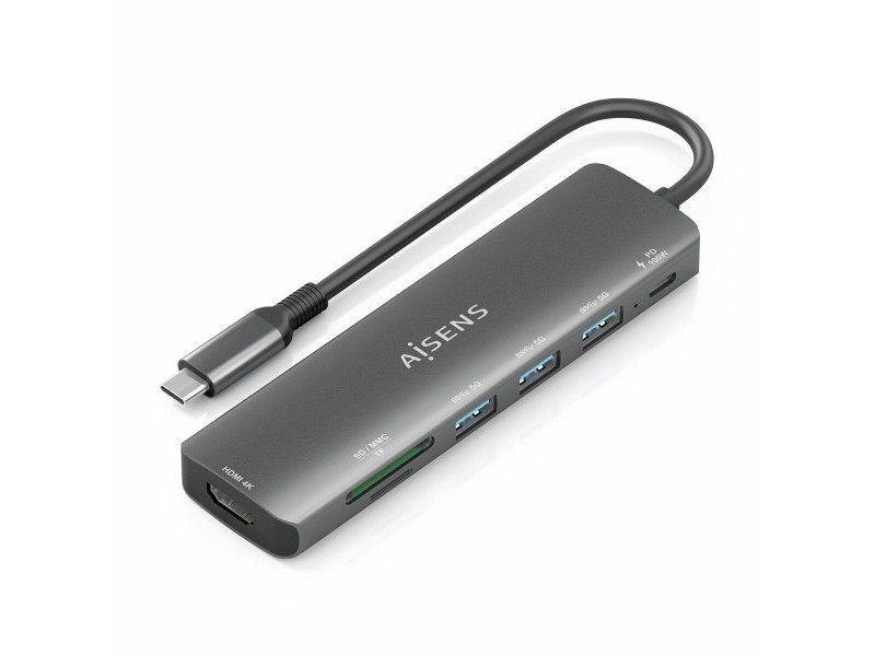 USB извод Aisens ASUC-7P025-GR