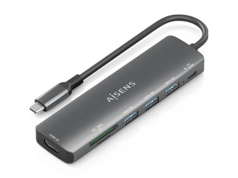 USB извод Aisens ASUC-7P025-GR