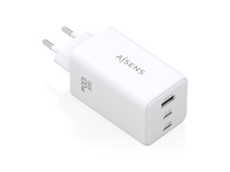 Безжично зарядно Aisens ASCH-100W3P051-W Бял 100 W Безжично зарядно Aisens ASCH-100W3P051-W Бял 100 W