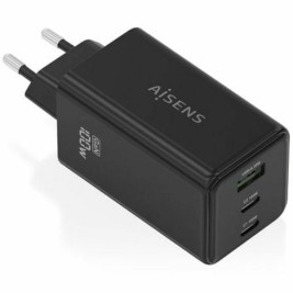 Безжично зарядно Aisens ASCH-100W3P052-BK Черен 100 W
