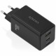 Безжично зарядно Aisens ASCH-100W3P052-BK Черен 100 W Безжично зарядно Aisens ASCH-100W3P052-BK Черен 100 W