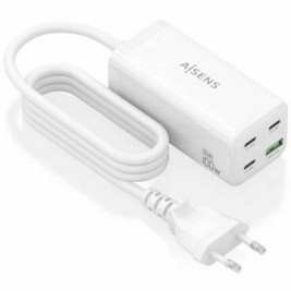 Безжично зарядно Aisens ASCH-100W4P053-W Бял 100 W