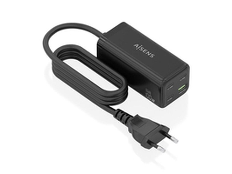 Безжично зарядно Aisens ASCH-100W4P054-BK Черен 100 W