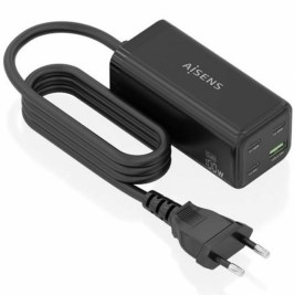 Безжично зарядно Aisens ASCH-100W4P054-BK Черен 100 W