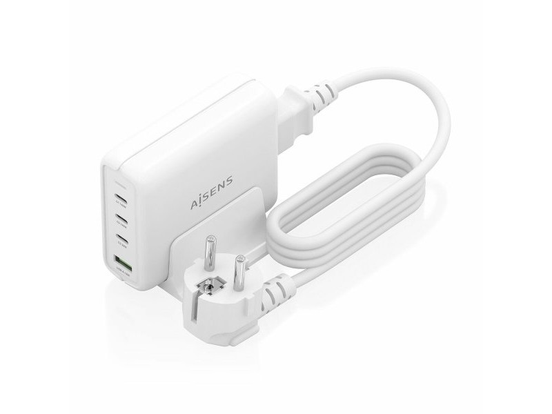 Безжично зарядно Aisens ASCH-140W4P055-W Бял 140 W