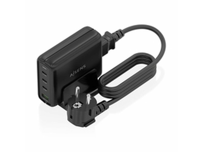 Безжично зарядно Aisens ASCH-140W4P056-BK Черен 140 W