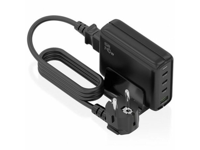 Безжично зарядно Aisens ASCH-140W4P056-BK Черен 140 W