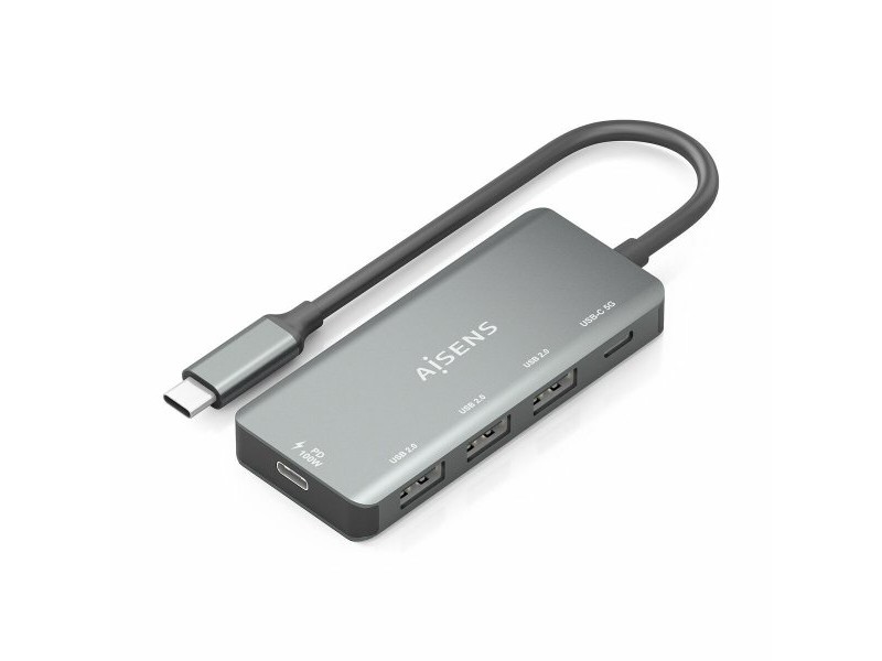 USB извод Aisens A109-0945 Сив 100 W