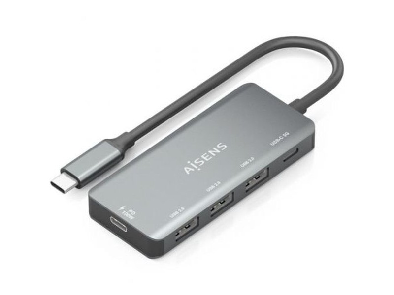 USB извод Aisens A109-0945 Сив 100 W