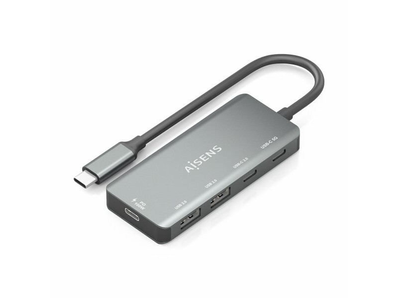 USB извод Aisens A109-0946 Сив 100 W