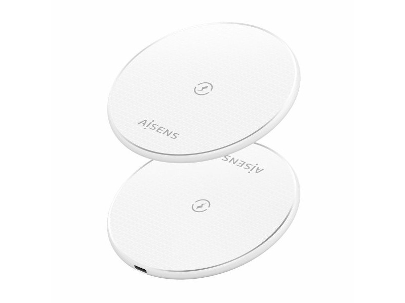 Безжично зарядно Aisens ASCH-15W1WC057-W Бял 15 W