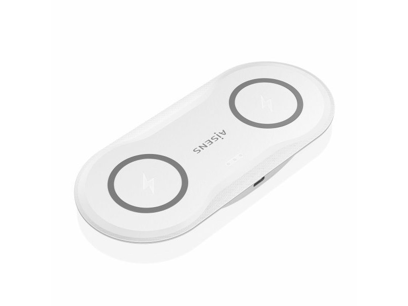 Безжично зарядно Aisens ASCH-15W2WC059-W Бял