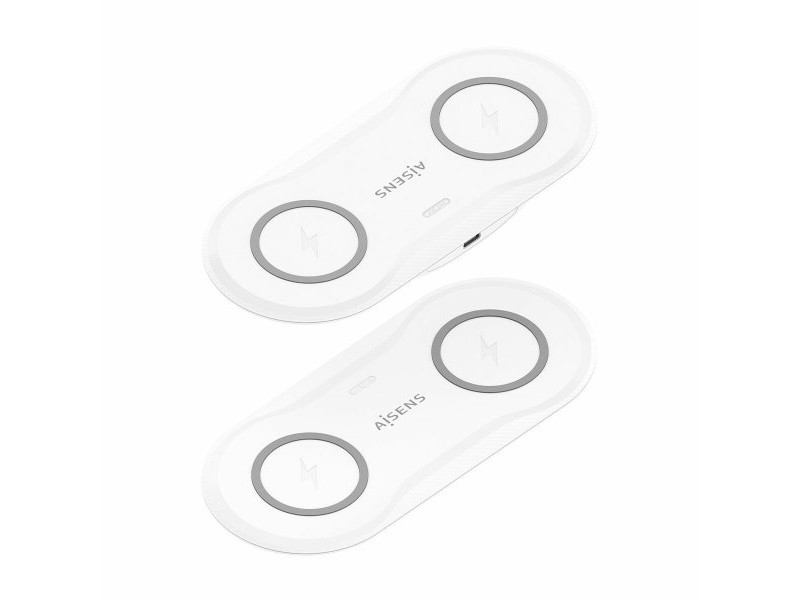Безжично зарядно Aisens ASCH-15W2WC059-W Бял