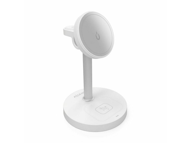 Безжично зарядно Aisens ASCH-15W3WC065-W Бял 15 W