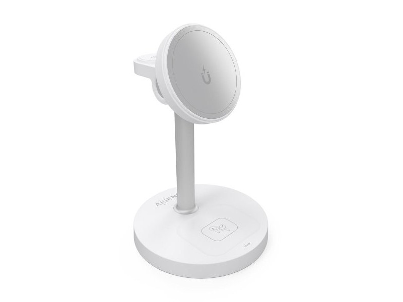 Безжично зарядно Aisens ASCH-15W3WC065-W Бял 15 W