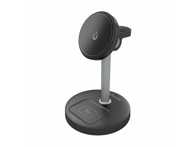 Безжично зарядно Aisens ASCH-15W3WC066-BK Черен 15 W