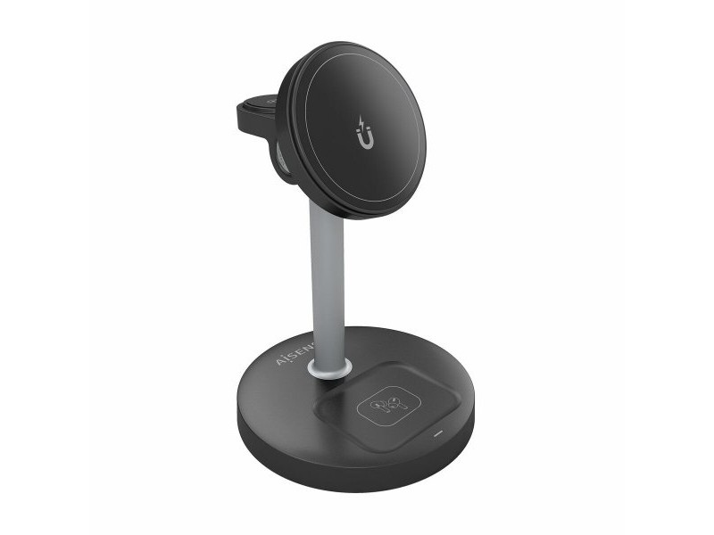 Безжично зарядно Aisens ASCH-15W3WC066-BK Черен 15 W