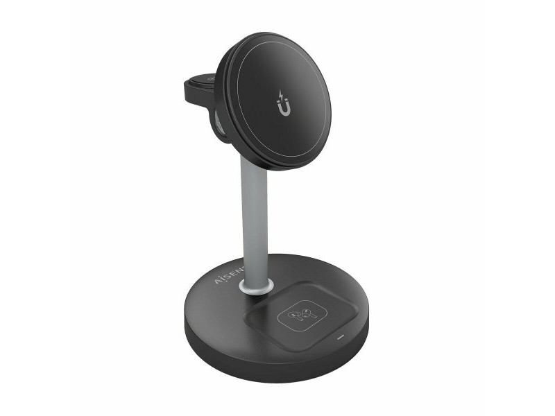 Безжично зарядно Aisens ASCH-15W3WC066-BK Черен 15 W