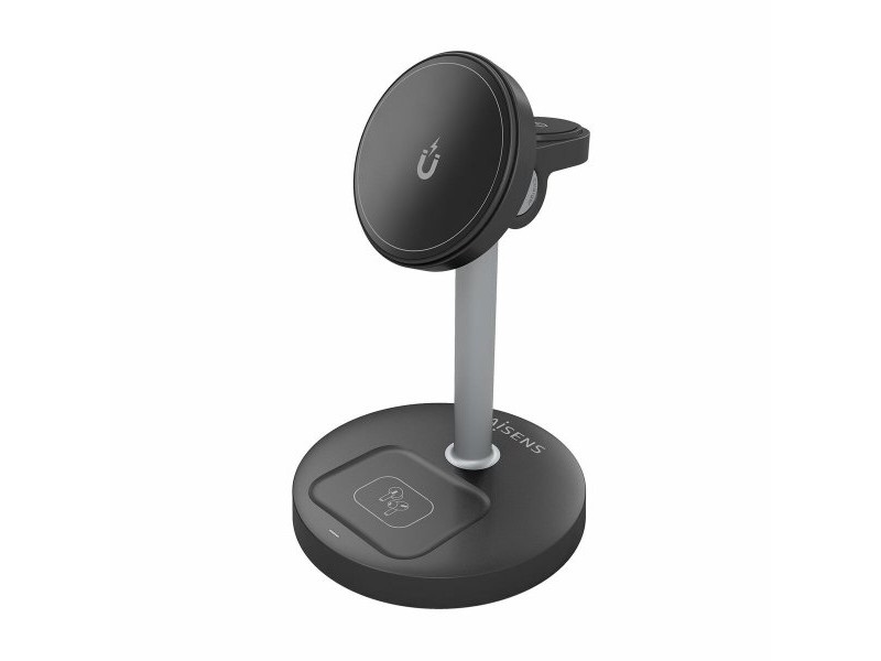 Безжично зарядно Aisens ASCH-15W3WC066-BK Черен 15 W