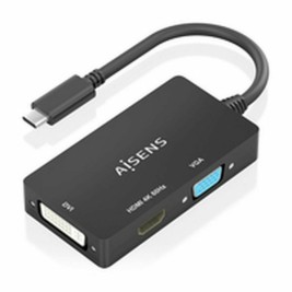 Кабел HDMI Aisens A109-0954 15 cm Черен