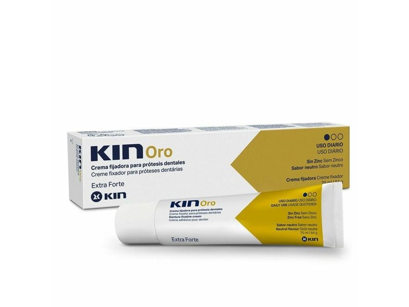 Фиксиращ Крем за Зъбни Протези Kin Oro (75 ml)