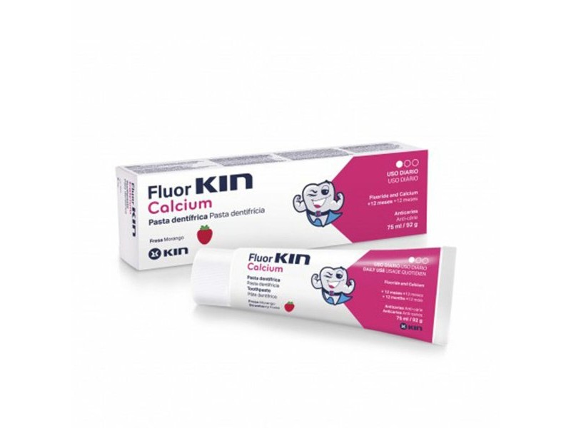 Паста за зъби Kin Fluorkin Calcium 75 ml Ягода