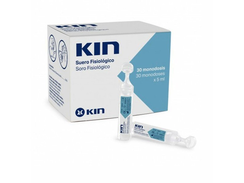 Солен Разтвор Kin KIN SUERO FISIOLÓGICO 5 ml Еднократна Доза 30 броя Солен Разтвор Kin KIN SUERO FISIOLÓGICO 5 ml Еднократна Доза 30 броя