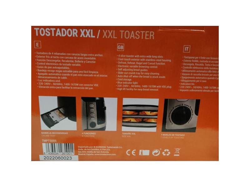 Тостер TM Electron 1400 W