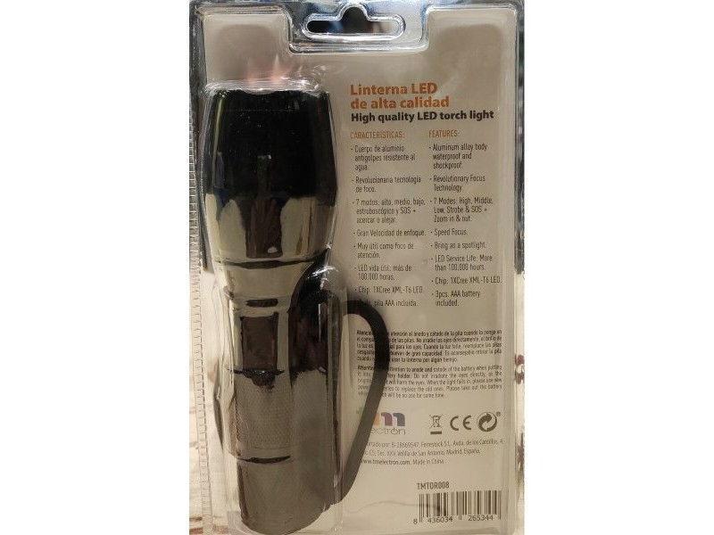 фенер LED TM Electron TME Черен 10W