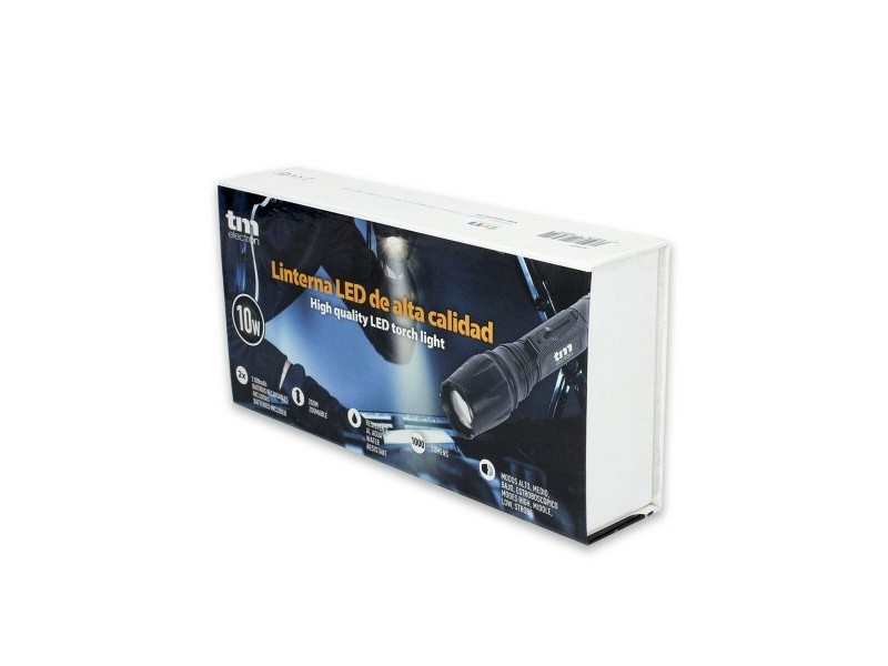фенер LED TM Electron REC Черен 10W