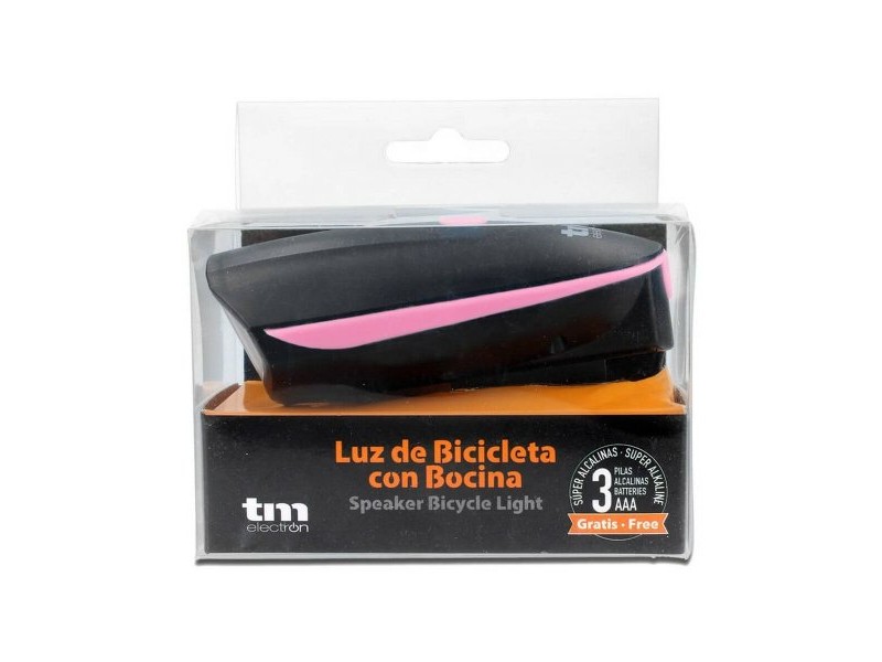Светодиодно Фенерче за Колело TM Electron Розов