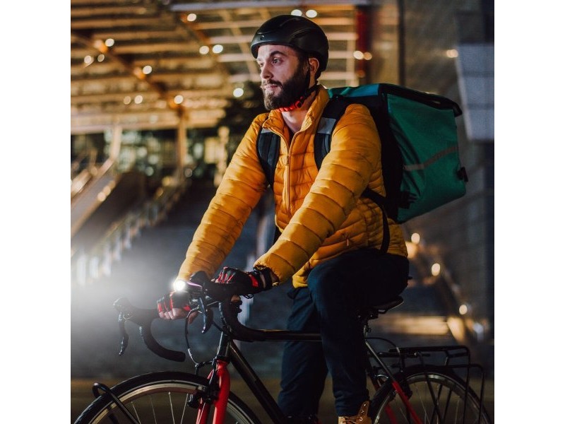 Светодиодно Фенерче за Колело TM Electron Розов