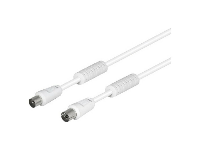 Кабел за антена TM Electron Бял 2,5 m