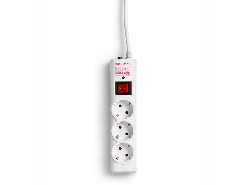 Табло с 3 гнезда с бутон за включване Schuko Salicru SPS SAFE 3 (1,5 m)