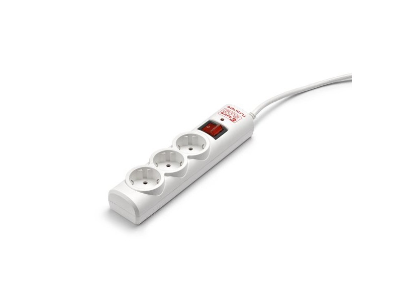 Табло с 3 гнезда с бутон за включване Schuko Salicru SPS SAFE 3 (1,5 m)