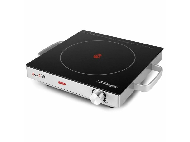 Преносим керамичен котлон Orbegozo 16798 Черен 2000 W Ø 28 cm