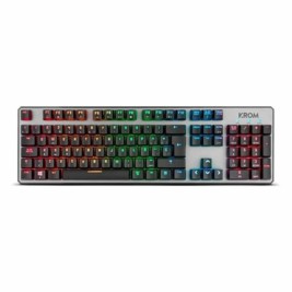 Клавиатура Krom NXKROMKRNL Черен Испанска Qwerty
