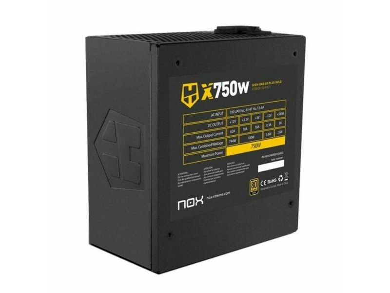 Електрозахранване за игри Nox-Xtreme Hummer X750W ATX 750 W 80 Plus Gold