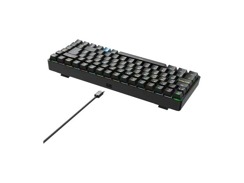 Клавиатура Hiditec GKE010006 Черен Испанска Qwerty