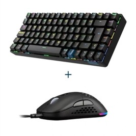 Клавиатура с мишка Hiditec GKE010006 Испанска Qwerty