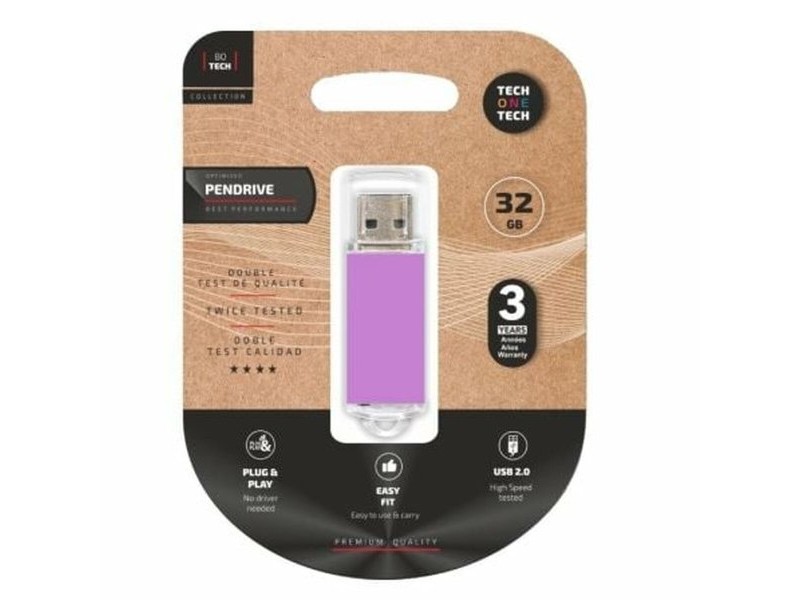USB стик Tech One Tech TEC3009-32 Лилав 32 GB