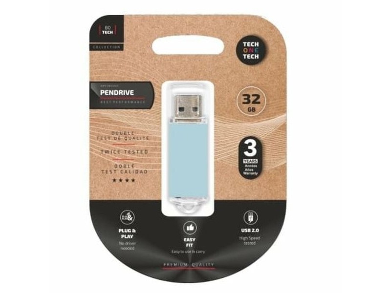 USB стик Tech One Tech TEC3010-32 Син 32 GB