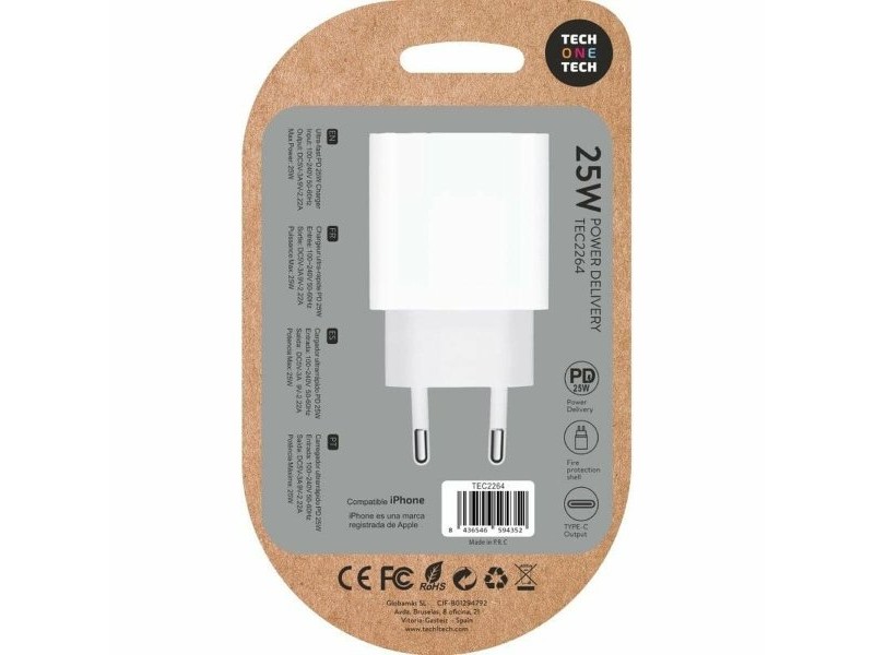 Зарядно за стена Tech One Tech TEC2264 25 W