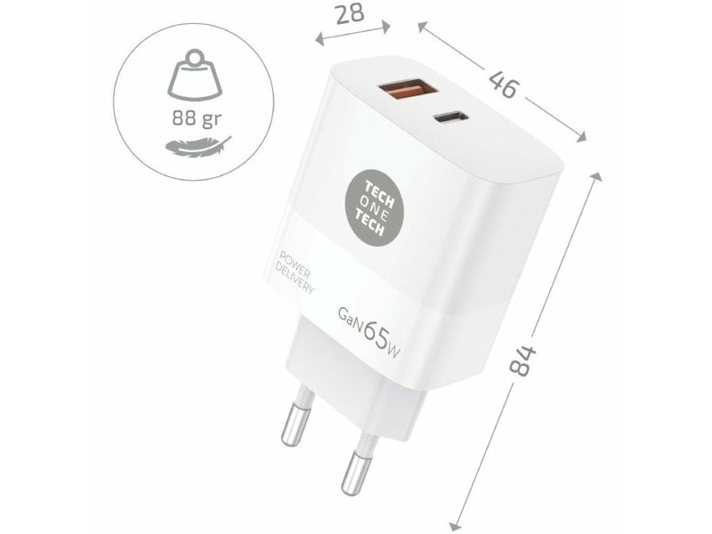 Зарядно за стена Tech One Tech TEC2270 65 W