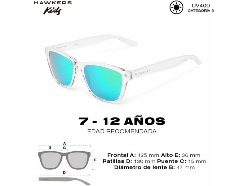 Детски слънчеви очила Hawkers One Kids Air Ø 47 mm Прозрачен