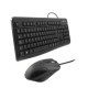 Клавиатура с мишка CoolBox COO-KTR-01U Черен Испанска Qwerty
